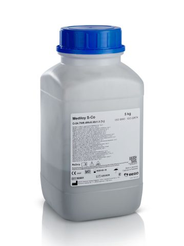 Bottle of mediloy S-Co powder